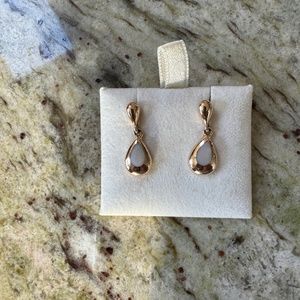 Kabana rose gold pink MOP earrings